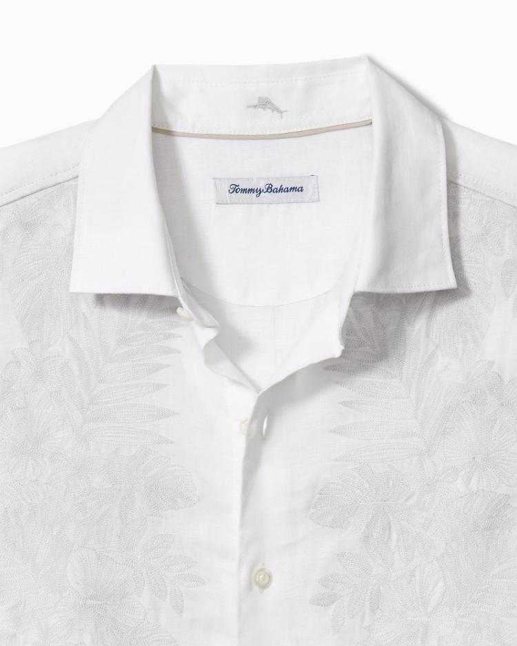 Men Shirts | Tommy Bahama Down The Isle Long-Sleeve Linen Shirt White