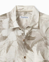 Men Shirts | Tommy Bahama Flora Oasis Long-Sleeve Linen Shirt Pure Khaki