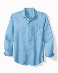 Men Shirts | Tommy Bahama Sea Glass Breezer Linen Shirt Blue Yonder