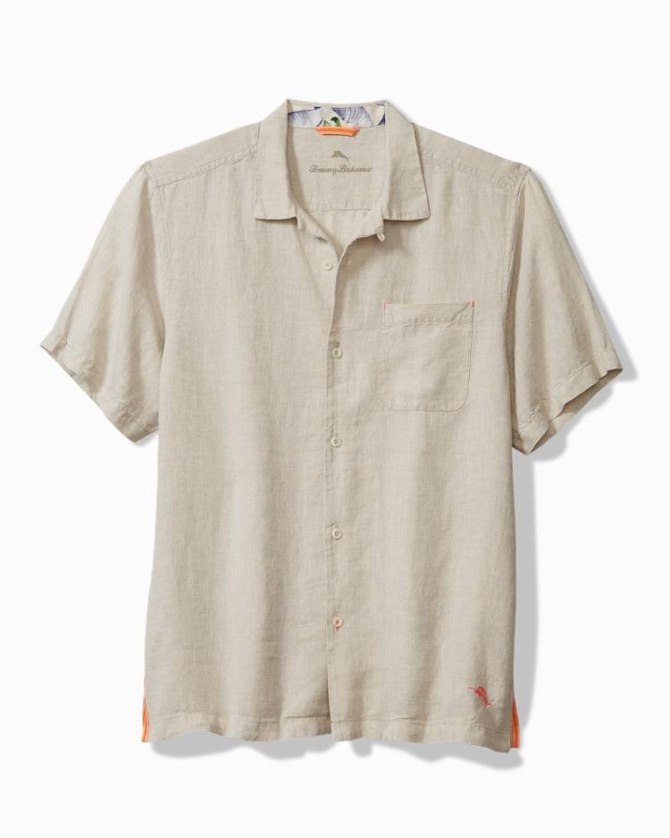 Men Shirts | Tommy Bahama Sea Glass Camp Shirt Natural