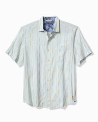 Men Shirts | Tommy Bahama Sonora Stripe Linen-Blend Short-Sleeve Shirt Dew Drop