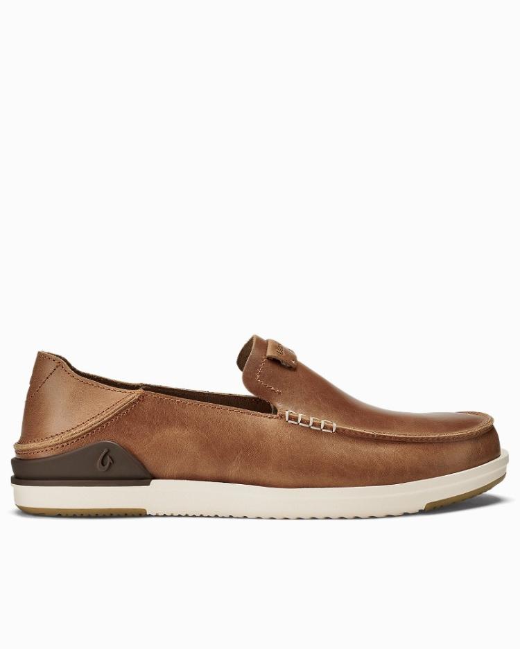 Men Shoes & Sandals | Tommy Bahama OluKai® Kākaha Leather Slip-On Shoes Fox