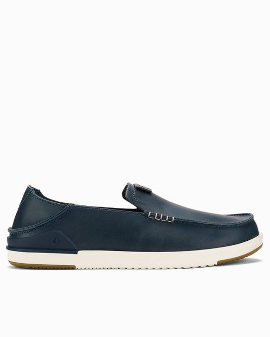Men Shoes & Sandals | Tommy Bahama OluKai® Kākaha Leather Slip-On Shoes Lagoon