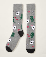 Men Socks | Tommy Bahama Bet The Deck Socks Grey Heather