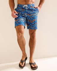 Men Swim & Boardshorts | Tommy Bahama Baja Monte Rio Geo 9-Inch Boardshorts Kingdom Blue