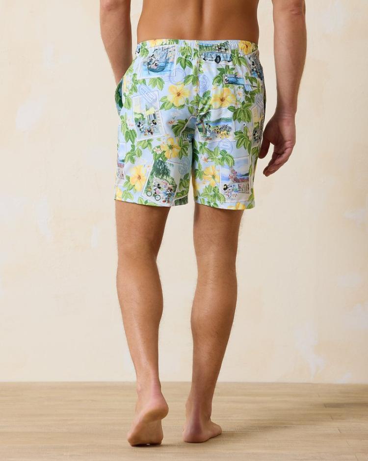 Men Swim & Boardshorts | Tommy Bahama Disney Naples Postcard To Paradise 6-Inch Swim Trunks Continental
