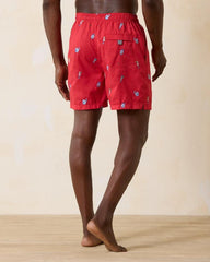 Men Swim & Boardshorts | Tommy Bahama Naples Rita Rumble 6-Inch Swim Trunks Lollipop Red