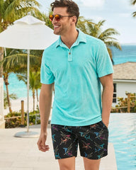 Men Swim & Boardshorts | Tommy Bahama Naples Spotted At Sea 6-Inch Swim Trunks Black