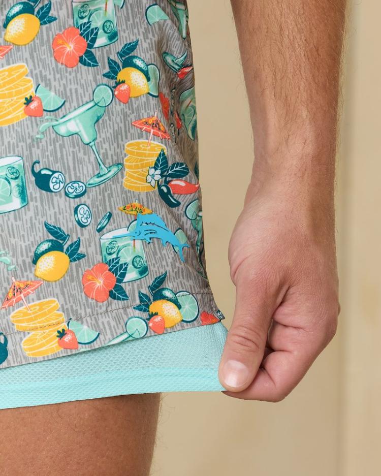 Men Swim & Boardshorts | Tommy Bahama Naples Tales Of A Cocktail 6-Inch Swim Trunks Concrete Grey