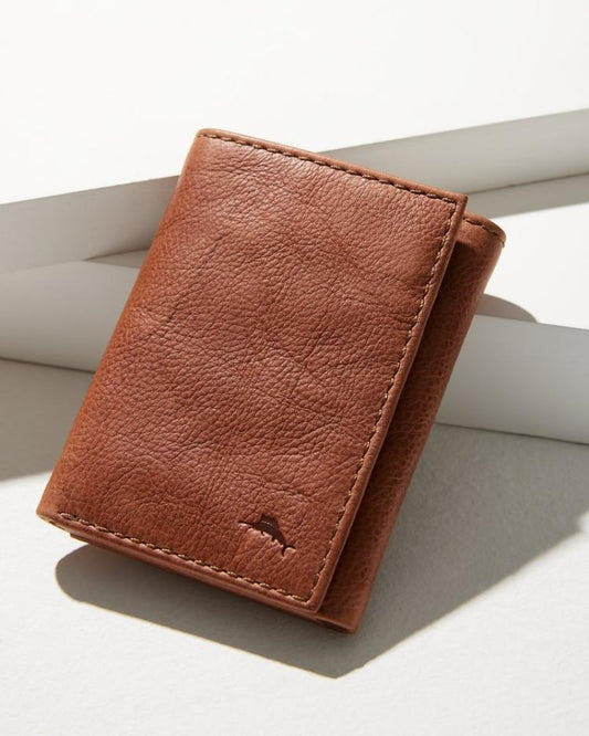 Men Wallets & Tech Accessories | Tommy Bahama Crunch Trifold Wallet Tan