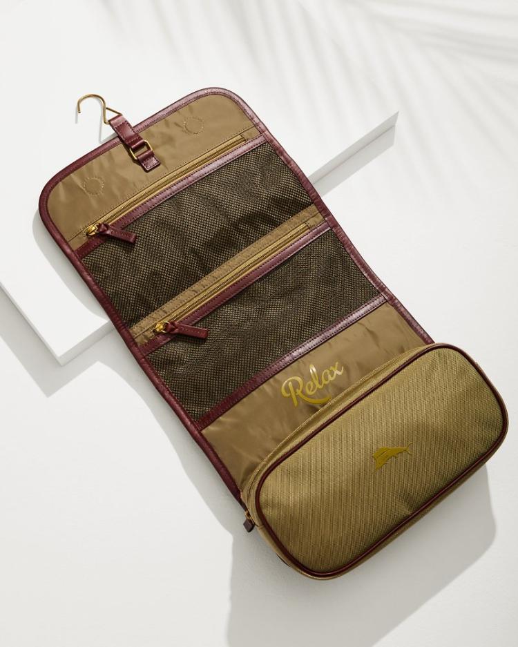 Men/Beach & Home Luggage & Travel | Tommy Bahama Tommy Bahama Nylon Hanging Dopp Kit Khaki