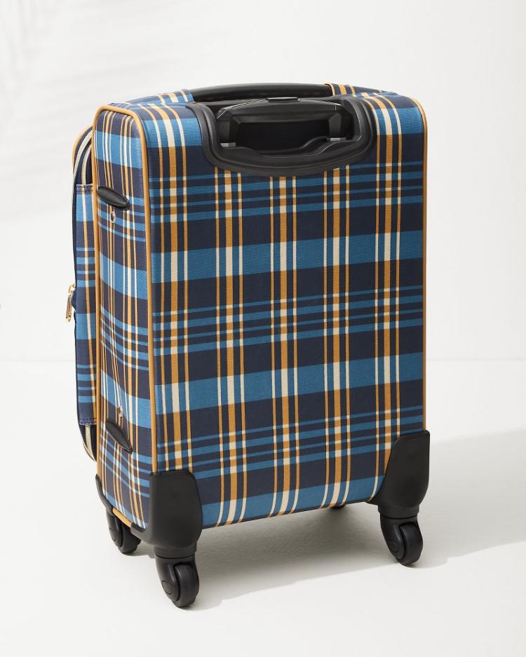 Men/Women/Beach & Home Luggage & Travel | Tommy Bahama Kalalanta 20-Inch Rolling Suitcase Navy Plaid