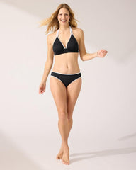 Women Bikini Bottoms | Tommy Bahama Island Cays Cabana Hipster Bikini Bottoms Black