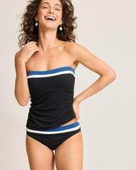 Women Bikini Bottoms | Tommy Bahama Island Cays Colorblock Hipster Bikini Bottoms Indigo Tide