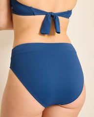 Women Bikini Bottoms | Tommy Bahama Island Cays High-Waist Bikini Bottoms Indigo Tide