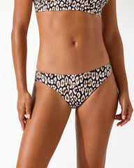 Women Bikini Bottoms | Tommy Bahama Palm Modern® Safari Cat Hipster Bikini Bottoms Black