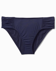 Women Bikini Bottoms | Tommy Bahama Pearl High-Waist Side-Shirred Bikini Bottoms Mare Navy