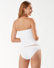 Women Bikini Tops | Tommy Bahama Pearl Sarong Wrap Bandini Top White