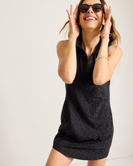 Women Dresses | Tommy Bahama Aubrey Leopard Jacquard IslandZone® Dress Black