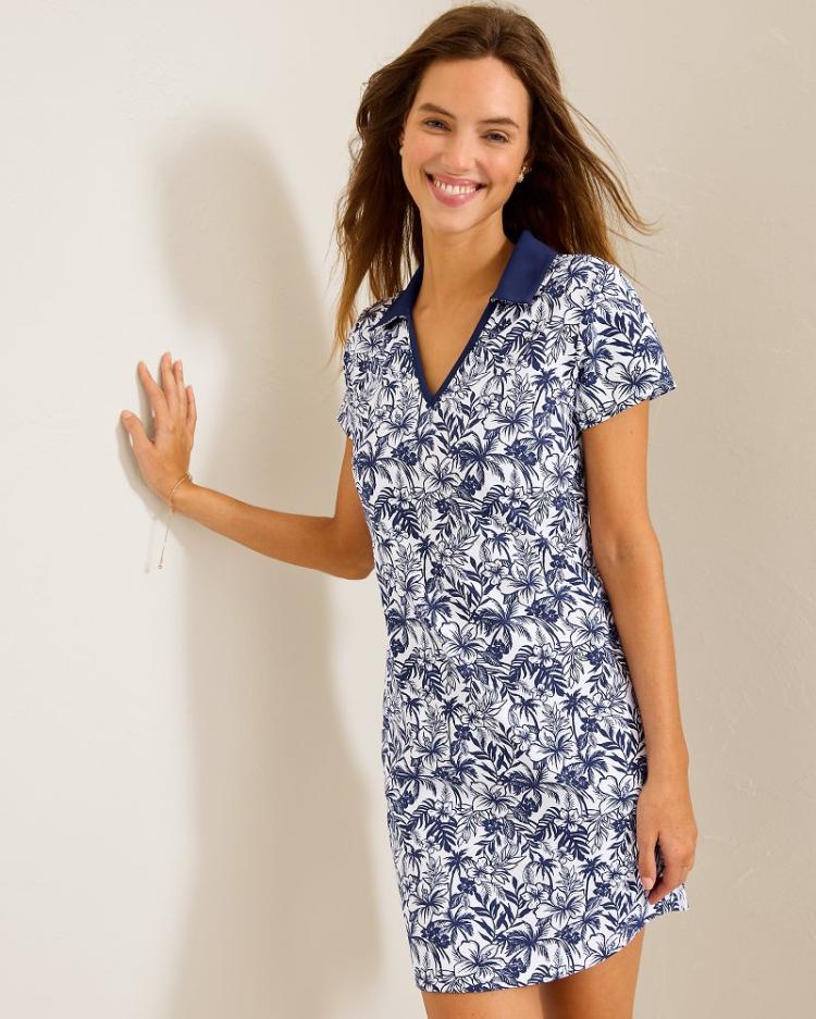 Women Dresses | Tommy Bahama Aubrey Seaport Resort IslandZone® Dress Island Navy