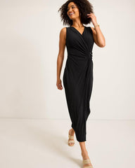 Women Dresses | Tommy Bahama Clara Glimmer Maxi Wrap Dress Black
