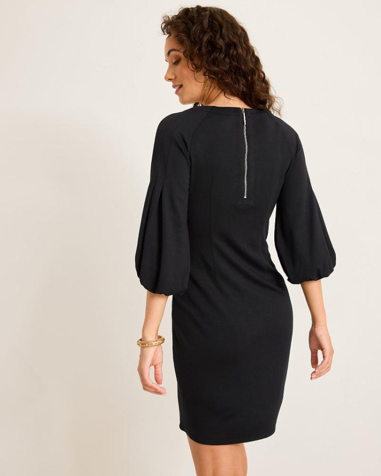 Women Dresses | Tommy Bahama Darcy Balloon-Sleeve Dress Black