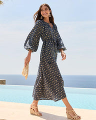 Women Dresses | Tommy Bahama Diamond Cay Long-Sleeve Maxi Dress Coastline