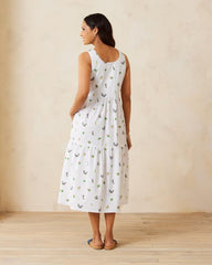Women Dresses | Tommy Bahama Disney Nova Wave Beach Cruiser Midi Dress White