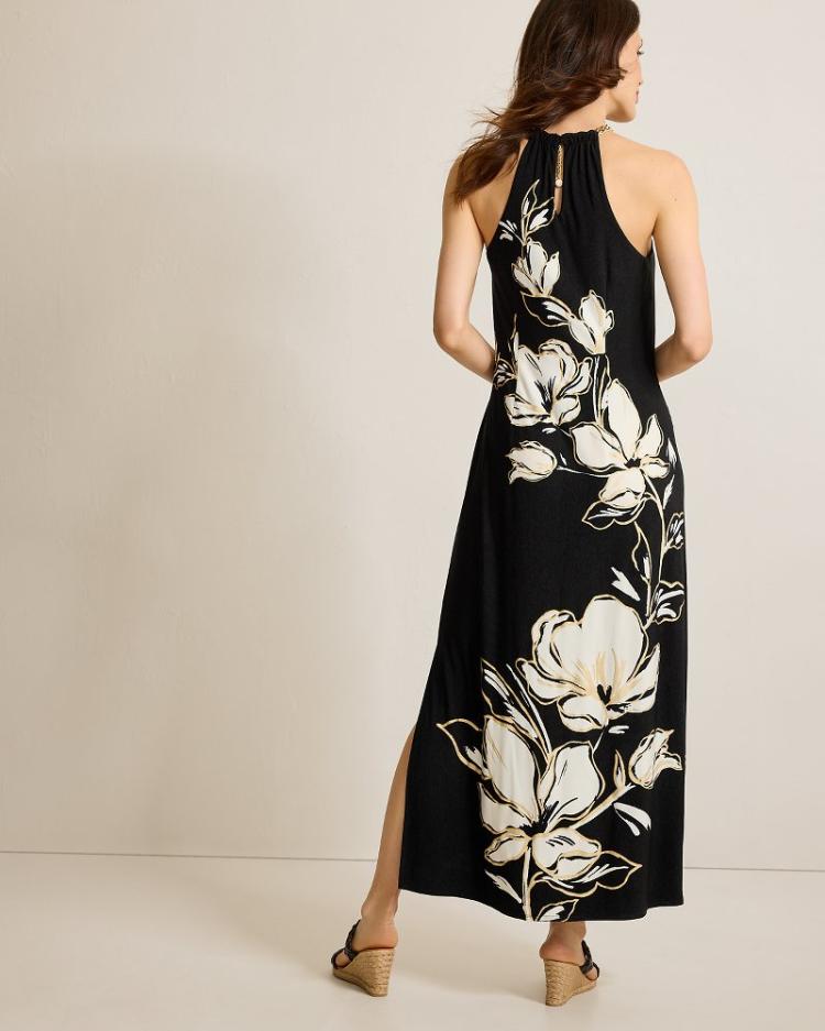 Women Dresses | Tommy Bahama Noche Mar Chain Maxi Dress Black