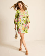 Women Dresses | Tommy Bahama Orchid Bay Silk Shift Dress Polished Pine