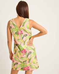 Women Dresses | Tommy Bahama Palm-A-Dora Frond Royal Sheath Dress Coral Haze