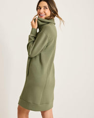 Women Dresses | Tommy Bahama Palm Voyage Long-Sleeve Short Dress Beetle Green