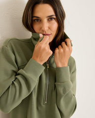 Women Dresses | Tommy Bahama Palm Voyage Long-Sleeve Short Dress Beetle Green