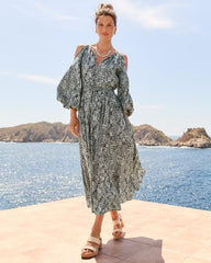 Women Dresses | Tommy Bahama Playa Python Maxi Dress Shadow
