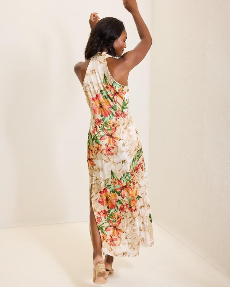 Women Dresses | Tommy Bahama Sandy Solar Bloom Maxi Dress Travertine