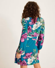 Women Dresses | Tommy Bahama Villa Garden Long-Sleeve Short Dress Academy