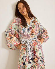 Women Dresses | Tommy Bahama Vista Cove Long-Sleeve Midi Dress White Sand