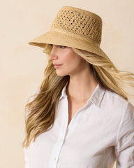 Women Hats & Caps | Tommy Bahama Braided Brim Sun Hat Natural