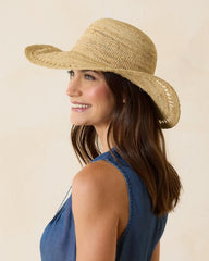 Women Hats & Caps | Tommy Bahama Isla Crochet Raffia Sun Hat Natural