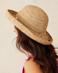 Women Hats & Caps | Tommy Bahama Maria Packable Raffia Upturn Hat Natural