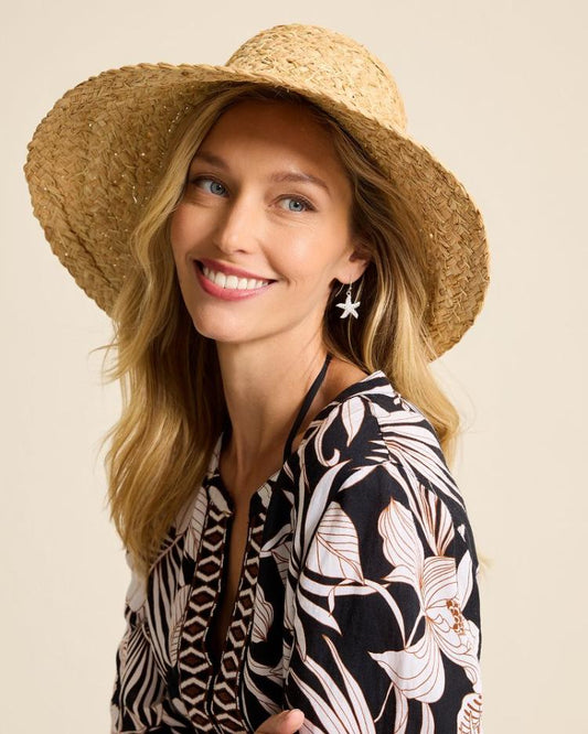 Women Hats & Caps | Tommy Bahama Pearl Raffia Sun Hat Natural