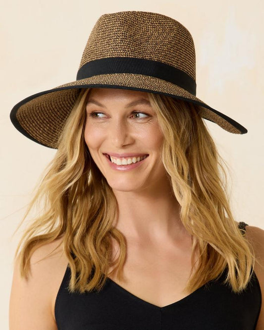 Women Hats & Caps | Tommy Bahama Pinched-Crown Face Saver Hat Natural/black