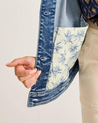 Women Jackets | Tommy Bahama Relaxed Jean Jacket Med Azul Wash
