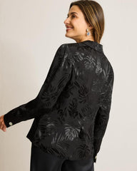 Women Jackets | Tommy Bahama Satin Jacquard Blazer Black