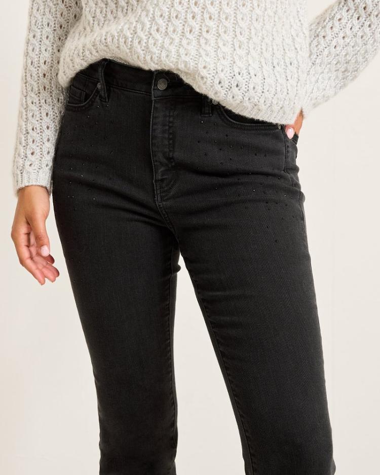 Women Jeans | Tommy Bahama Boracay® Beach Sparkle High-Rise Skinny Ankle Jeans Coastal Black Wash