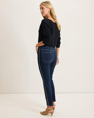 Women Jeans | Tommy Bahama Boracay® Indigo Tux High-Rise Ankle Jeans Deep Ocean Wash