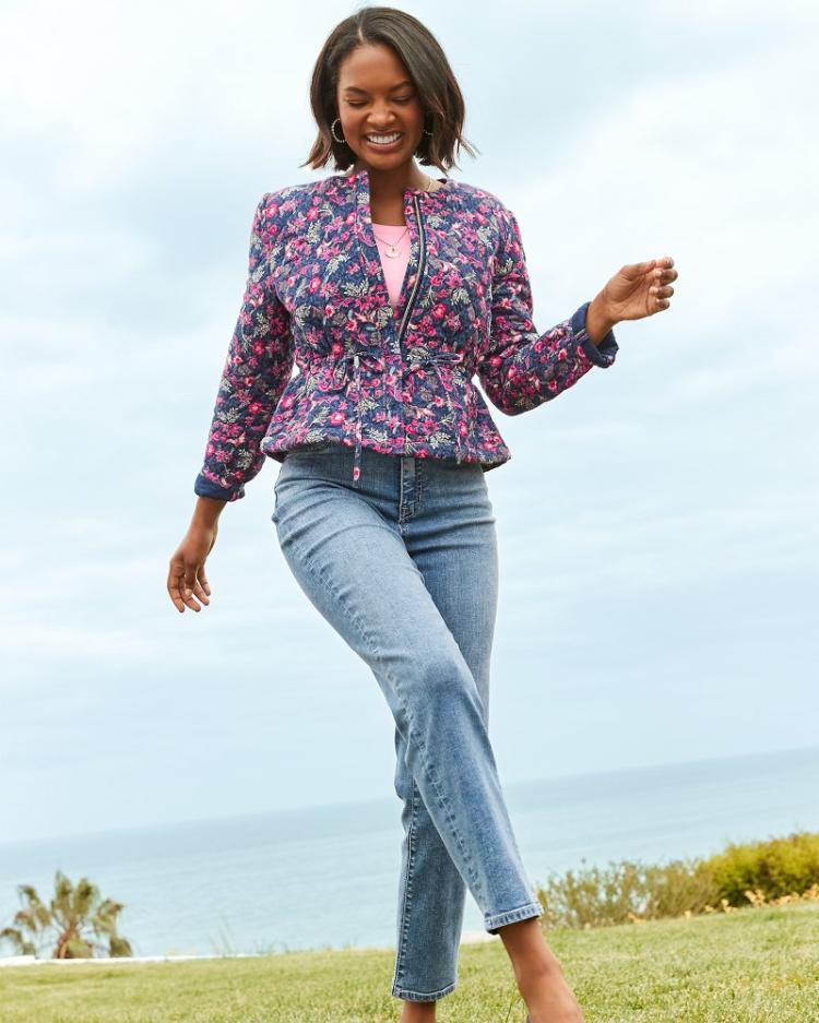 Women Jeans | Tommy Bahama High-Rise Straight-Leg Jeans Med Azul Wash