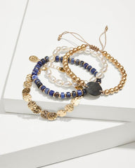 Women Jewelry | Tommy Bahama Indigo Shore Mixed Materials Bracelet Set Gold