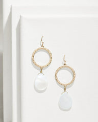 Women Jewelry | Tommy Bahama Indigo Shore Mother Of Pearl Teardrop Earrings Gold