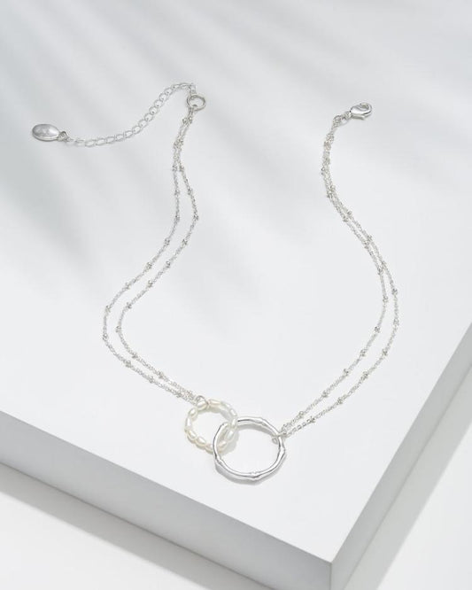 Women Jewelry | Tommy Bahama Island Essence Double Loop Bamboo Necklace Silver